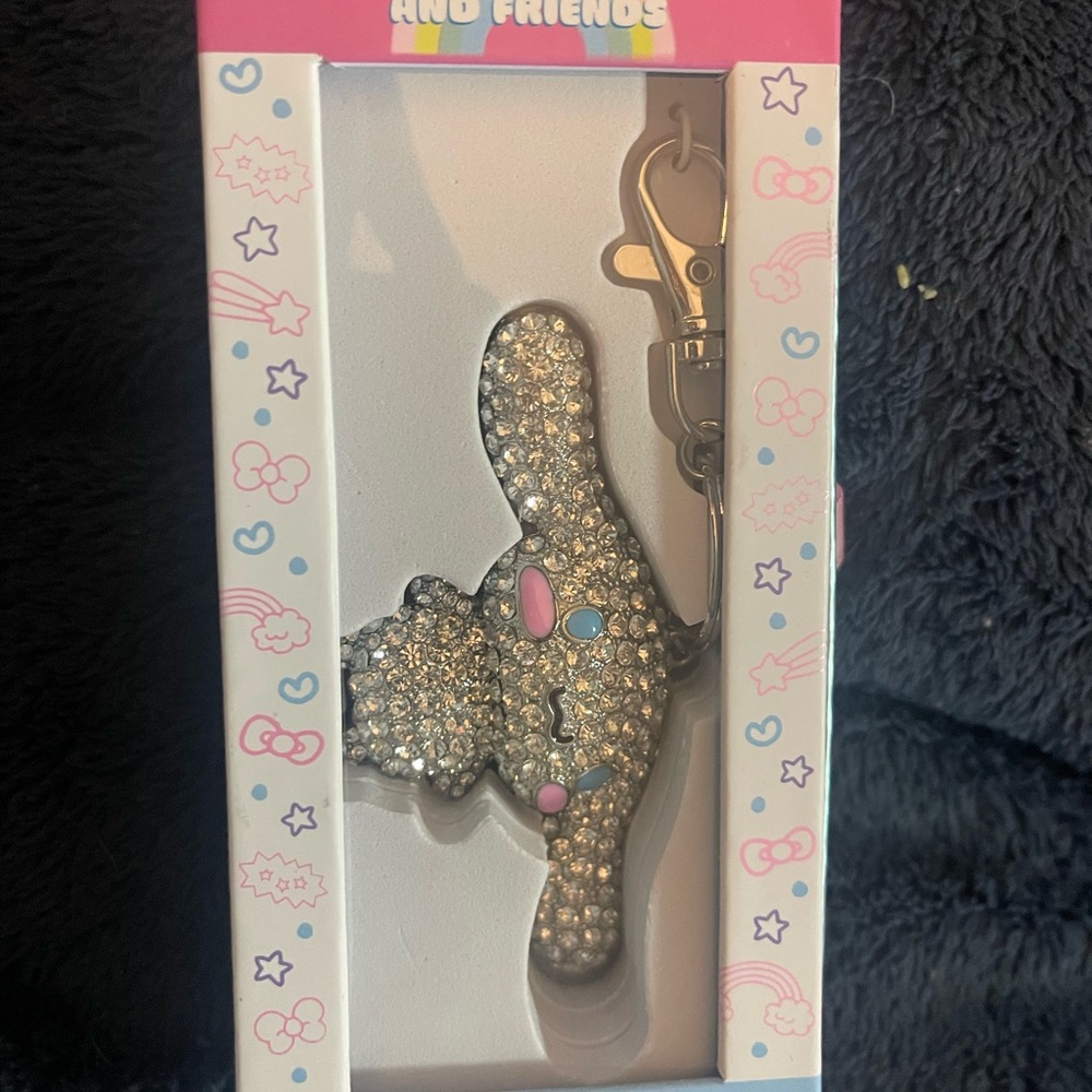 Sparkling Silver Keychain